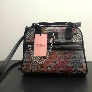 JUCY COUTURE DESIGN GRAPHIC BAG PURSE JUCY COUTURE SAC À MAIN JUCY Y2K VINTAGE